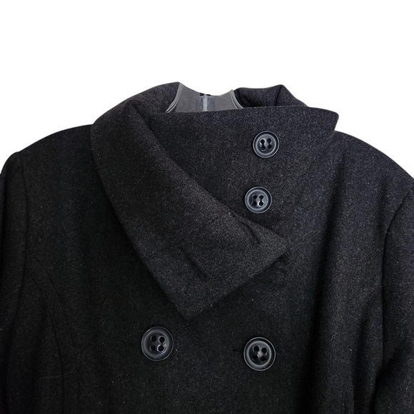 Vintage Y2K Wool Pea Coat | Dark Academia Cottagecore | Women’s L - Picture 2 of 9